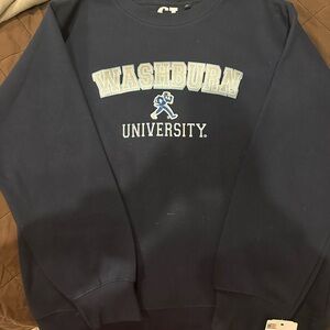 Washburn University Navy Crew Neck Sweater